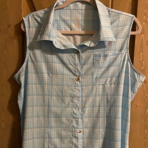 Little Donkey Andy Women's Quick-Dry
Sleeveless Plaid Shirt